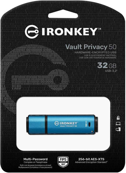 Produktbild Kingston IronKey Vault Privacy 50 (32 GB, USB-A)