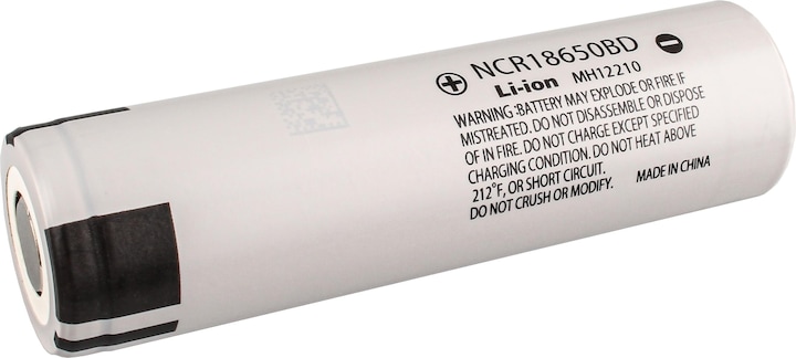 Image du produit Panasonic NCR18650BD Pile spéciale 18650 Flat-Top Li-Ion 3.6 V 3200 mAh (1 pcs, 18650, 3200 mAh)