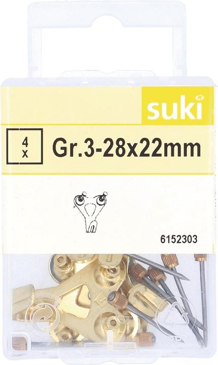 Produktbild Suki Wandhaken 28x22mm (4 Stk., 28 mm)
