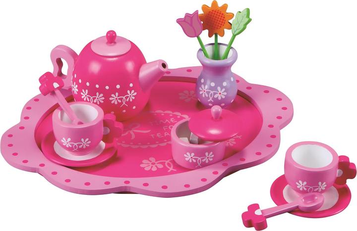 Spielba Set da tè con fiori