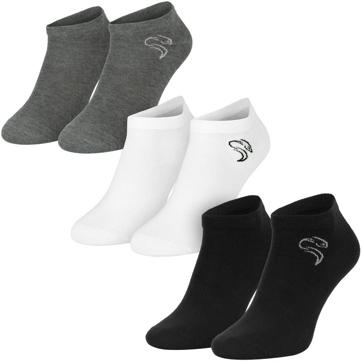 Actual product image Black Snake 3 pairs Basic Sneaker Socks (pack of 3, 39, 42)