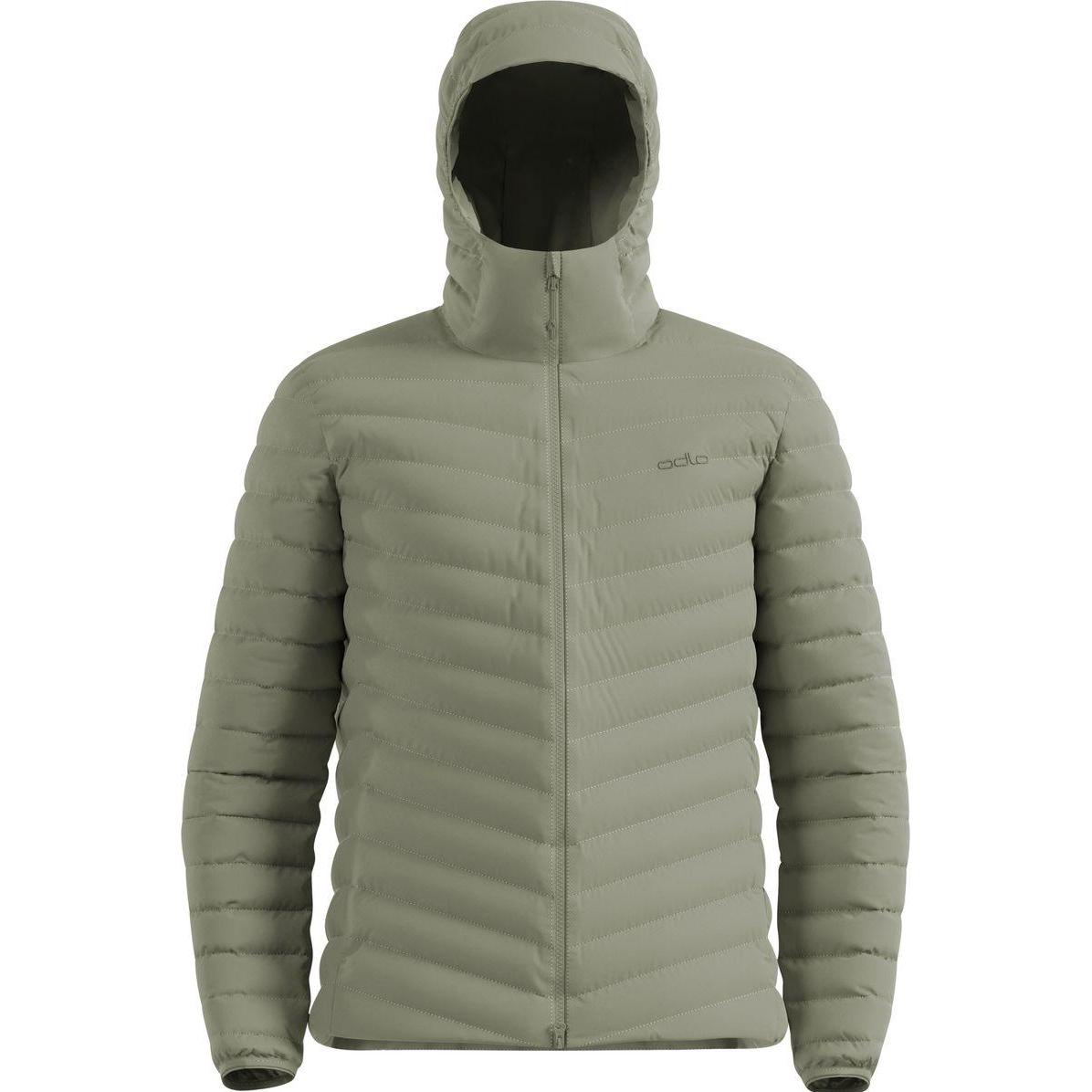 Odlo, Uomini, Giacche invernali, Kompakte X-Alp Daunenjacke mit Kapuze 2.0, Nero, (XL)