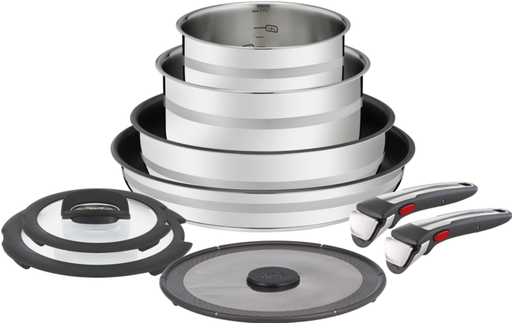Produktbild Tefal Jamie Oliver Ingenio G6 (28 cm, Stielkasserolle, Kochtopf, Bratpfanne, Edelstahl)