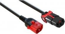 Actual product image Iec Lock Power extension cord with locking system black- 50 cm (0.50 m)