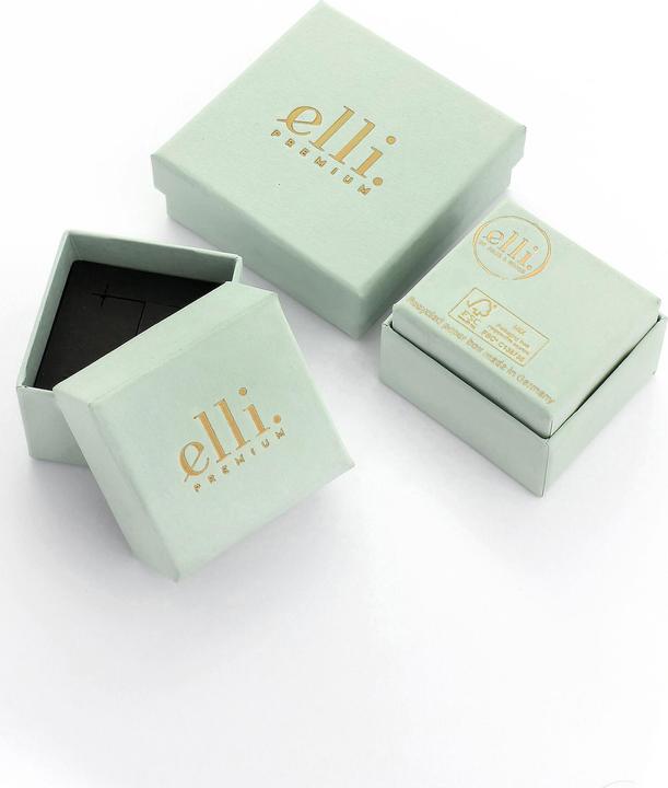 Immagine prodotto Elli PREMIUM Orecchini al quarzo di base elegante e alla moda in argento 925 placcato oro (Argento 925)