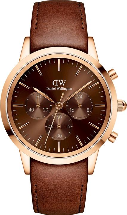 Immagine prodotto Daniel Wellington Cronografo Iconic St Mawes Oro Rosa Ambra Sunray (Cronografo, 42 mm)