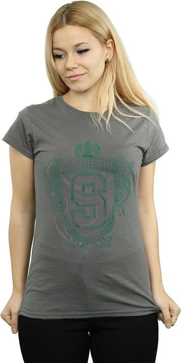 Actual product image Womens/Ladies Slytherin Serpent Crest Cotton T-Shirt (L)