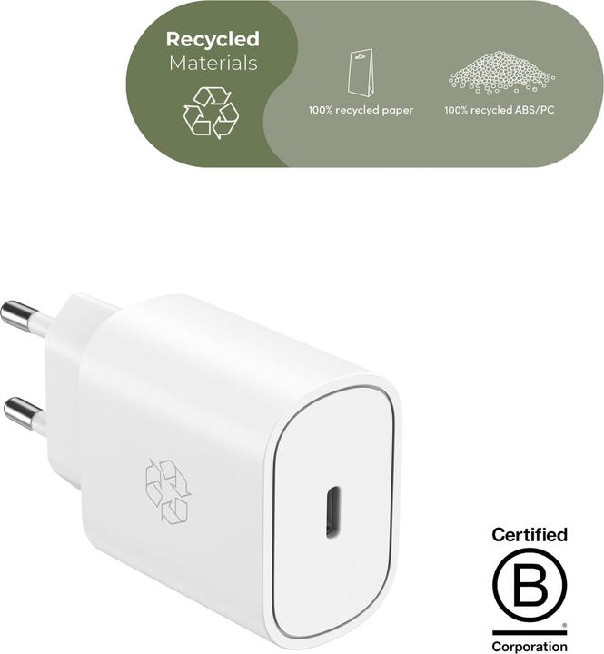Actual product image Upström UPSTRM Charger 25W USB-C White (25 W, 1 portion)