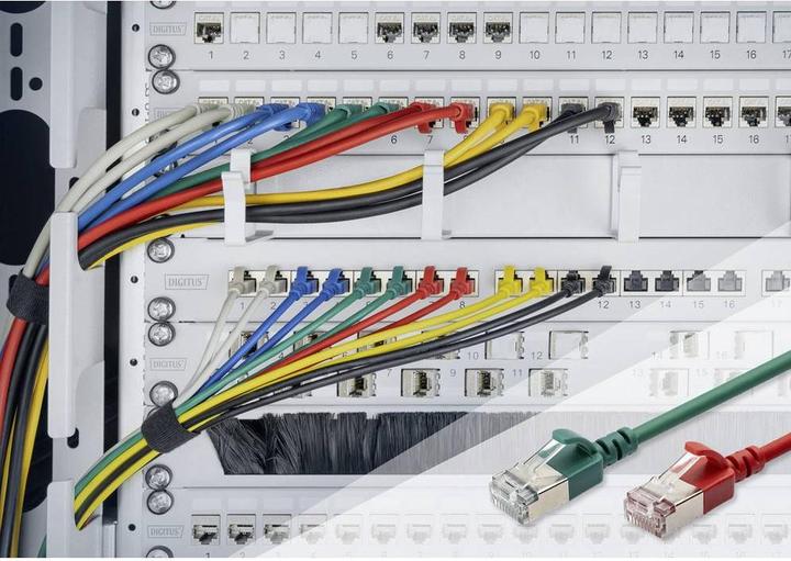 Image du produit Digitus CAT 6A classe Ea, F/FTP, Twisted Pair Patchkabel, Cu, LSZH, AWG 32/7, longueur : 5 m, bleu (F/FTP, CAT6a, 5 m)