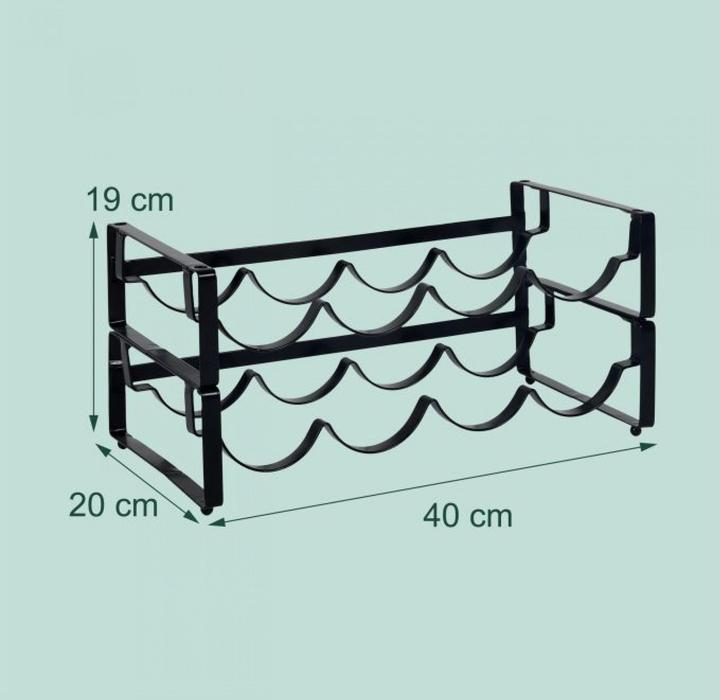 Actual product image Relaxdays winerack (10 bottles, 40 x 40 x 19 cm)