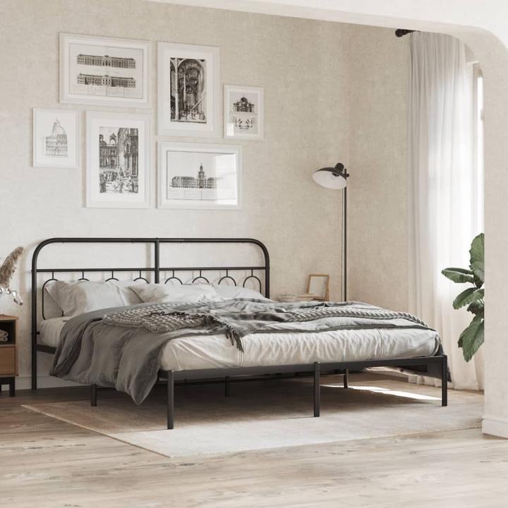 Actual product image VidaXL Bed frame with headboard (180 x 200 cm)