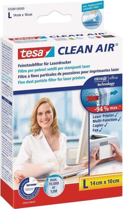 Produktbild tesa CLEAN AIR Feinstaubfilter L für Laserdrucker