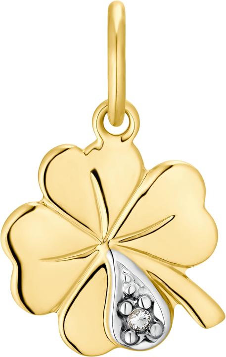 Immagine prodotto Amor Per le signore, 375 zirconi d'oro | quadrifoglio (Oro giallo 375/9 K Oro giallo)
