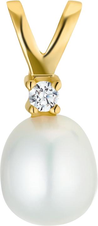 Produktbild Amor Für Damen, 585 Gold Zirkonia Perle (585/14 K Gelbgold)