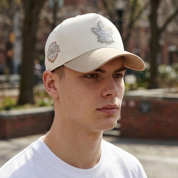 Produktbild 47 Brand Snapback Cap - Sidescript Toronto Maple Leafs Beige (One Size)