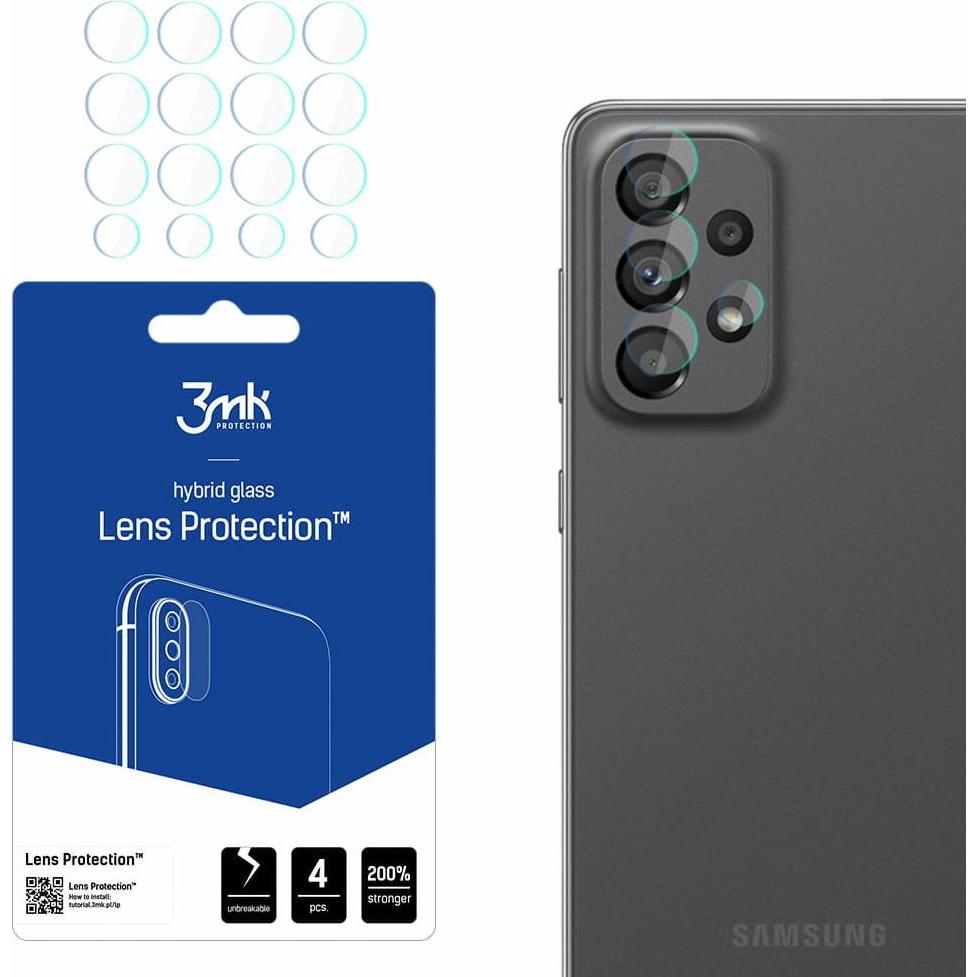 3MK hybrid glass Lens Protection for Samsung Galaxy A73 5G (1 Stück, Samsung Galaxy A73 5G), Smartphone Schutzfolie, Sch...