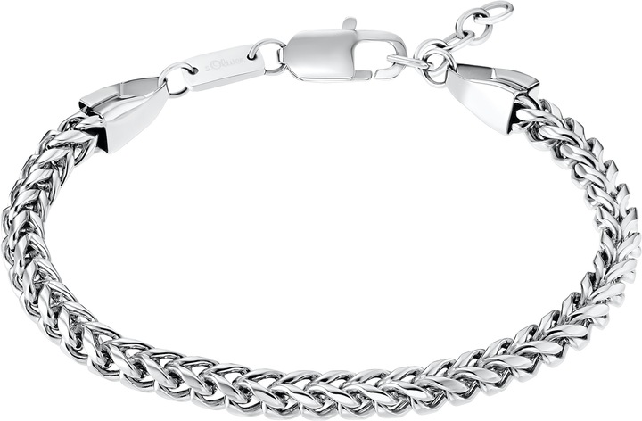 S.Oliver Armschmuck für Herren, Edelstahl (22 cm, Edelstahl)