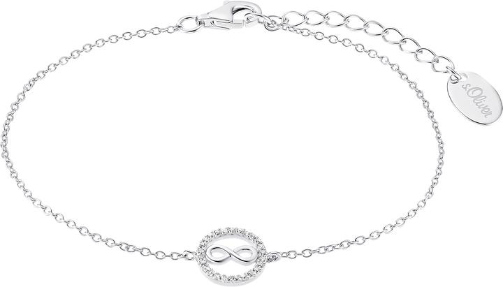 Immagine prodotto S.Oliver Gioielli da braccio da donna, argento 925, zirconi Infinity (20 cm, Argento 925)
