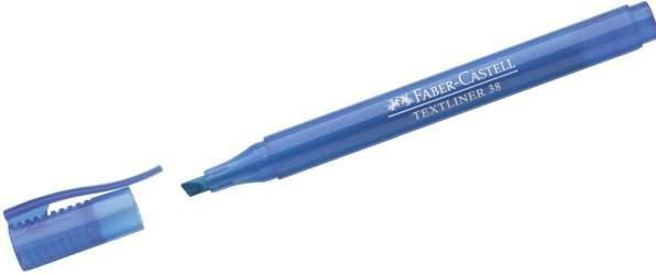 Actual product image Faber-Castell Highlighter 38 (Blue, 5 mm, 1 x)