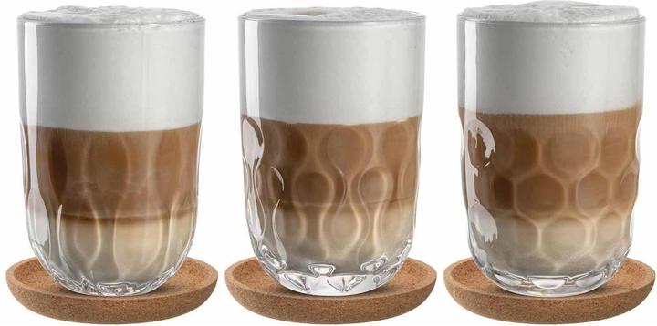 Produktbild Leonardo Cappuccino Becher Gocce mit Untersetzer 380 ml (380 ml, 6 x)