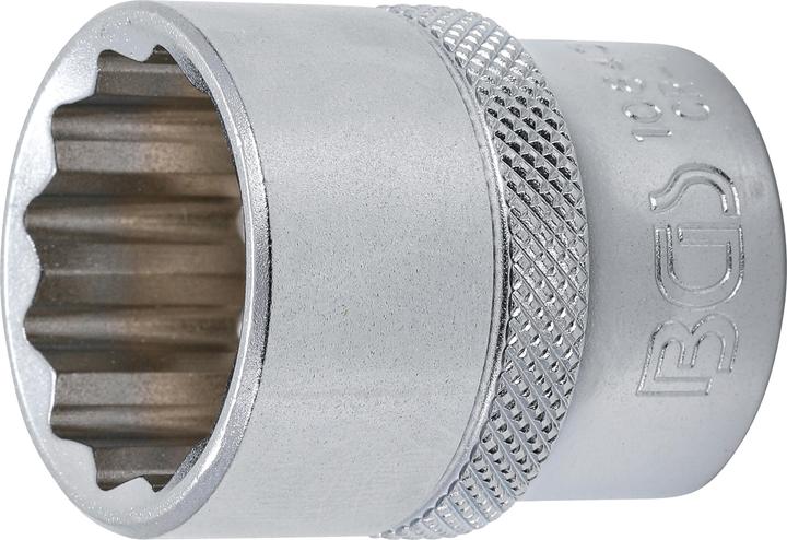 Immagine prodotto BGS Set di chiavi a bussola a dodici facce Trasmissione a bussola quadra 12,5 mm (1/2") SW 23 mm (23 mm)