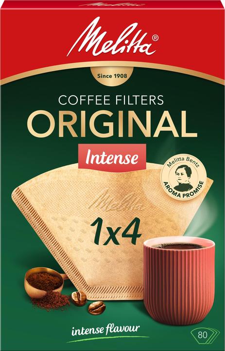 Actual product image Melitta Coffee filter Gourmet Intense 1x4 hvid 80 pcs.