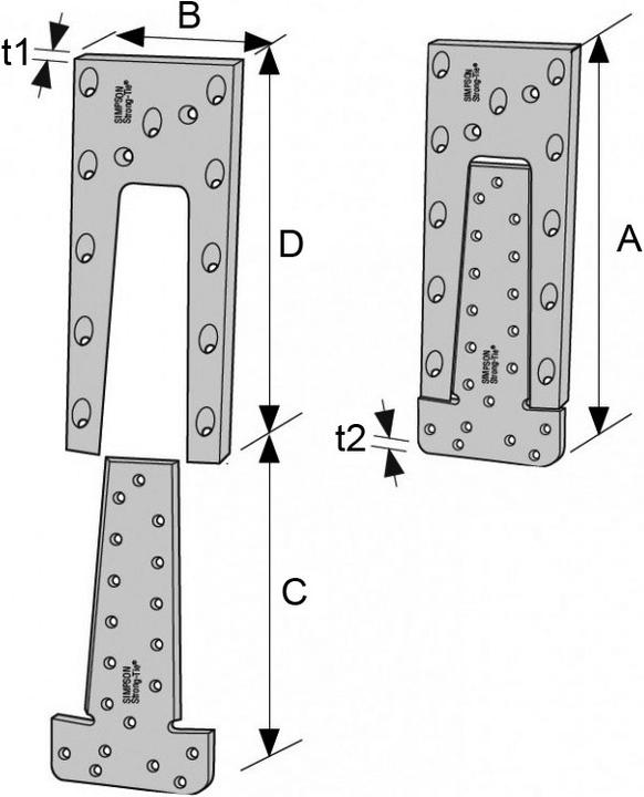 Produktbild Simpson Sst Passverbinder (Einhängerverbinder, 1 Stk.)