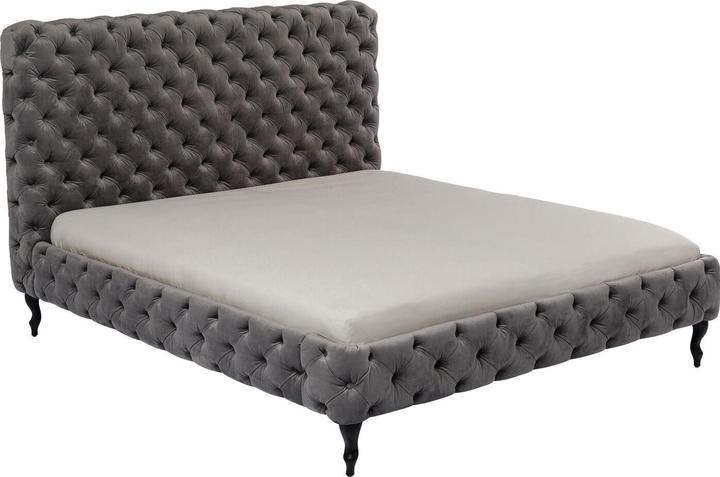 Produktbild Kare Design Bett Desire Hoch Silbergrau 160x200 cm (160 x 200 cm)
