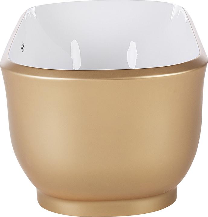 Produktbild Beliani Badewanne freistehend gold oval 170 x 77 cm TESORO (259 l, 170 cm, 77 cm)