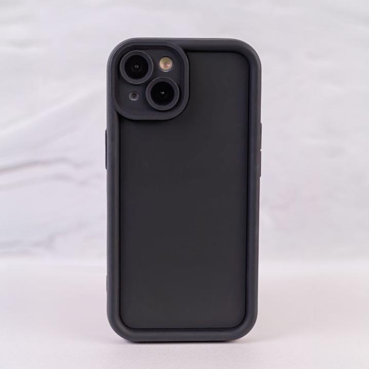 Actual product image OEM Rim TPU case for iPhone 16 Plus 6,7" black (Apple iPhone 16 Plus)