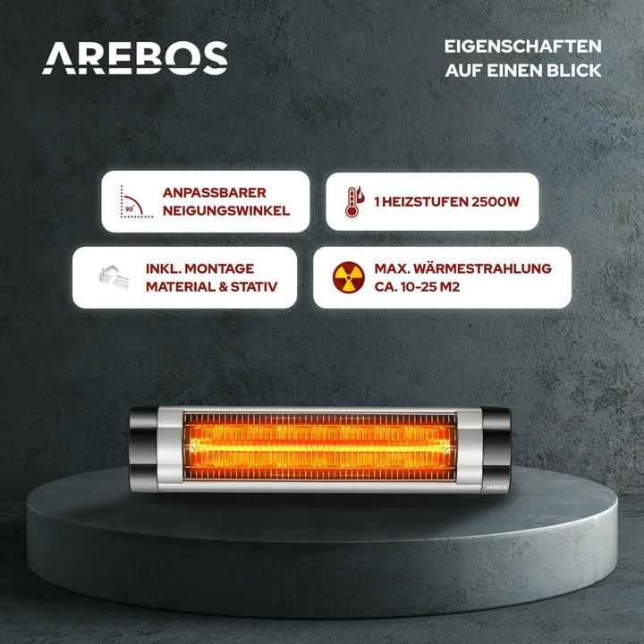 Produktbild Arebos Infrarot Heizstrahler (2500 W)