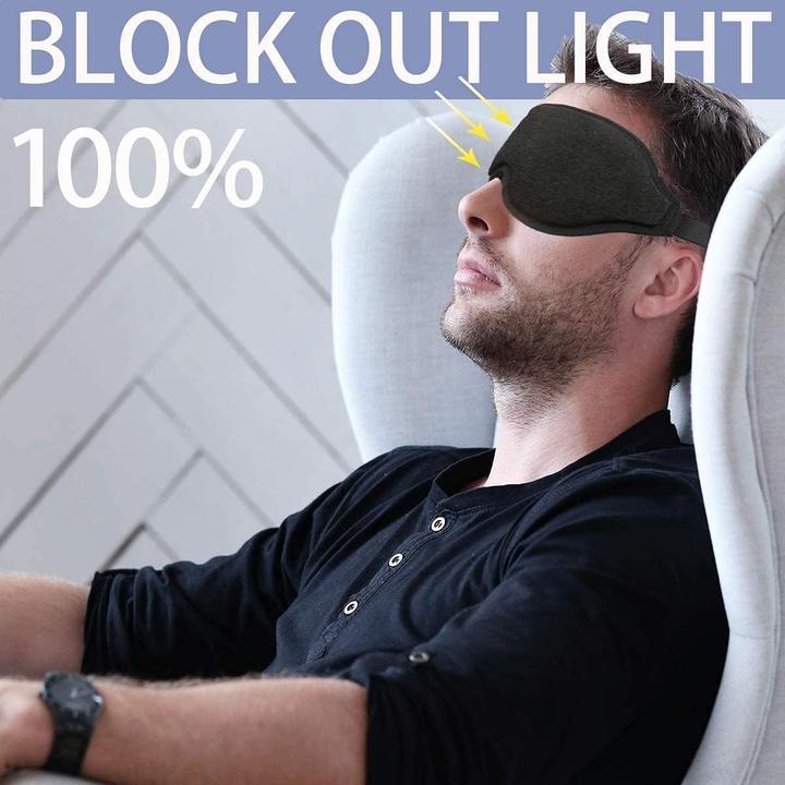 Actual product image Swissdetector 3D sleep mask - pressure-free - ultra-soft - adjustable (Sleeping mask)