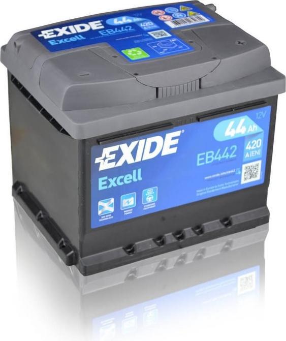 Actual product image Exide Excell (12 V, 44 Ah, 420 A)