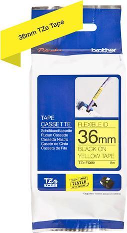 Actual product image Brother P-Touch (4 cm, Black)
