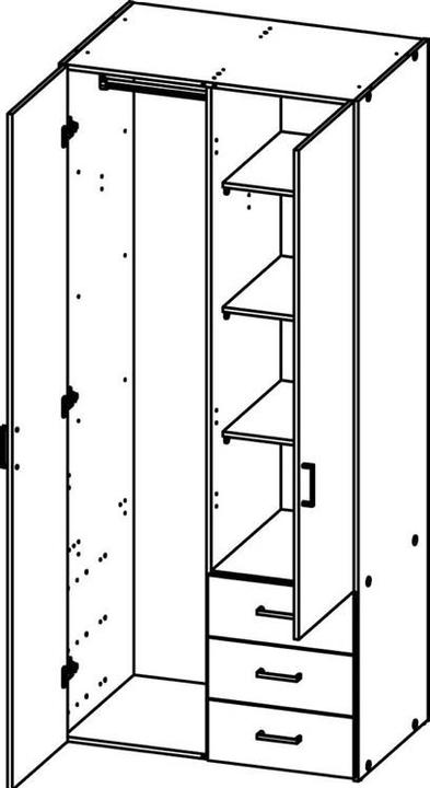 Produktbild Tvilum Space (77.60 x 49.50 x 175.40 cm)