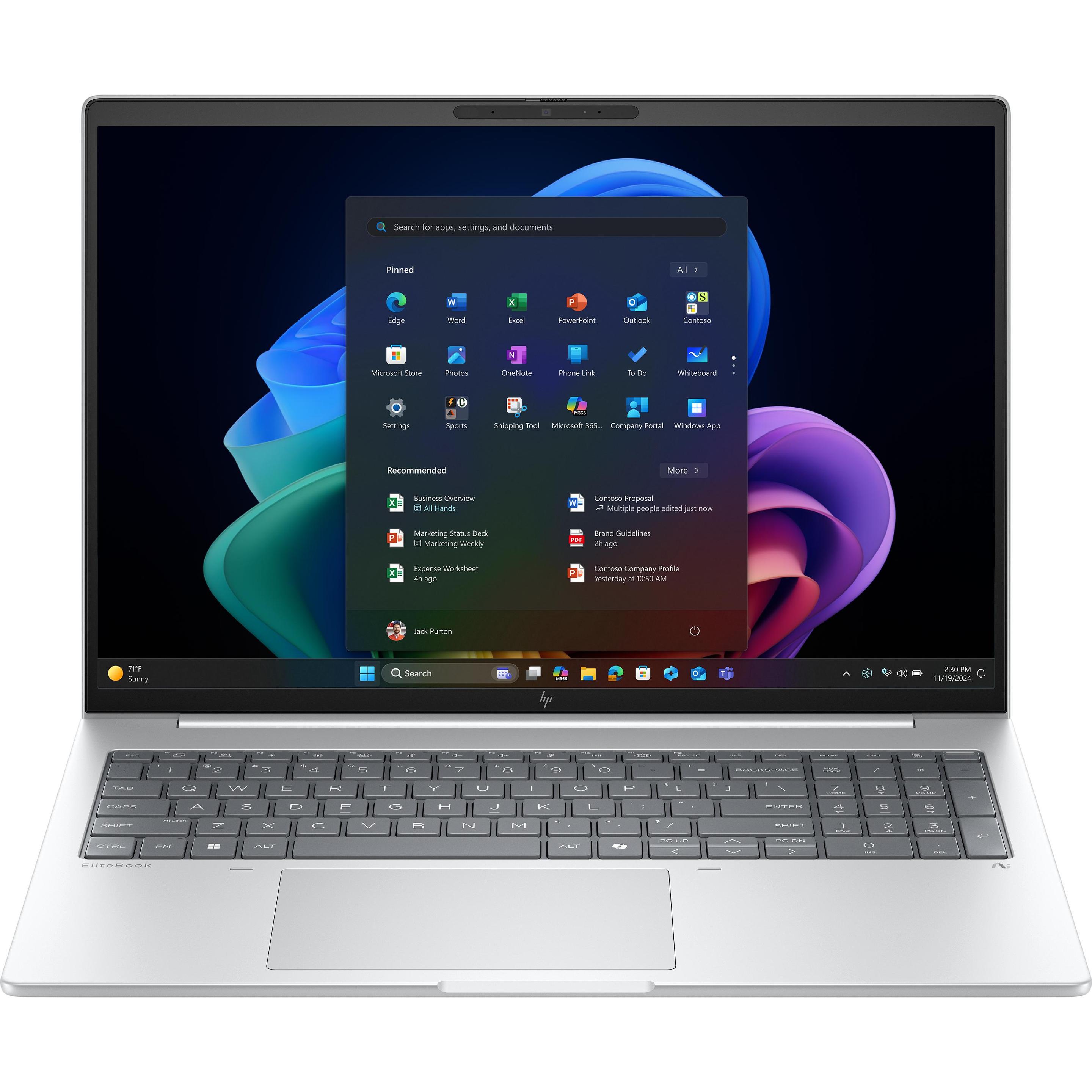 HP EliteBook 8 G1a 16 inch Notebook Next Gen AI PC (16", 1000 GB, 32 GB, Nummernblock), Notebook, Si