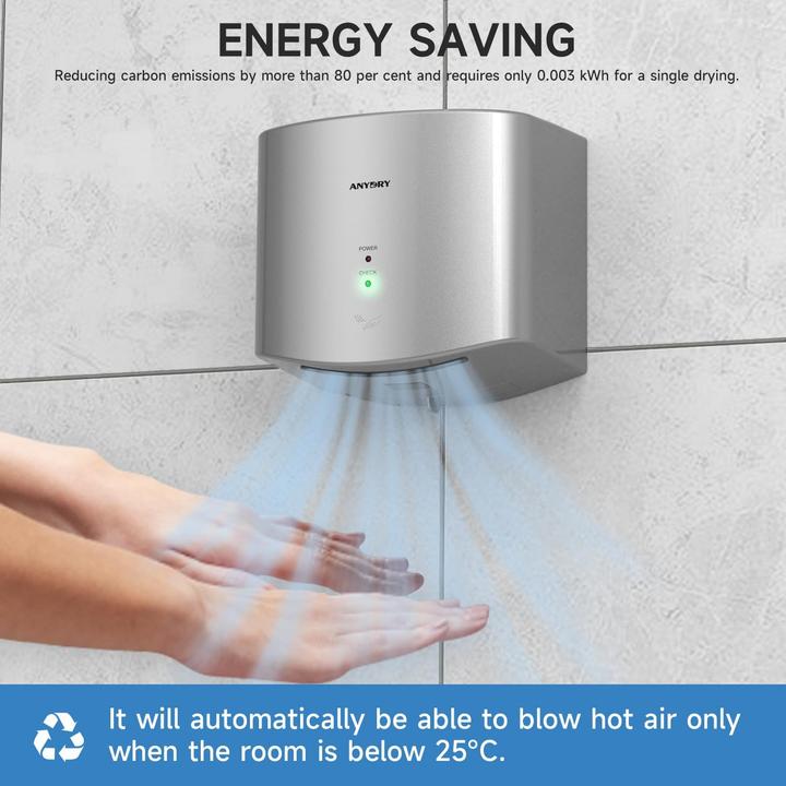 Actual product image Anydry Elektrischer Händetrockner 2630S