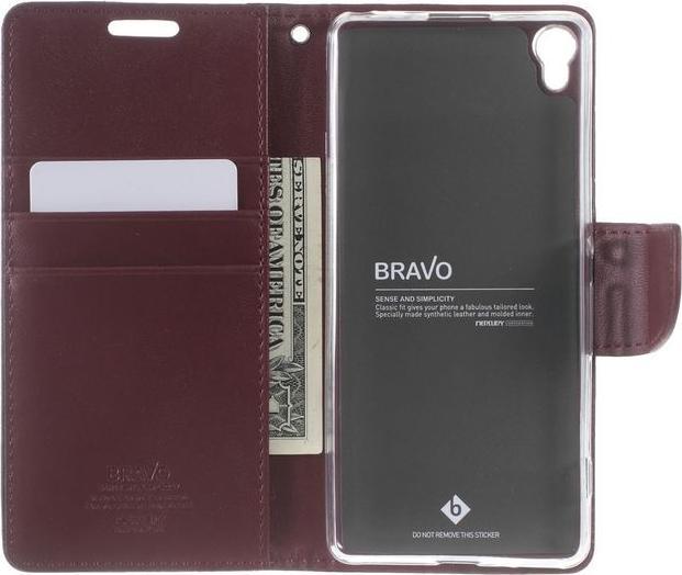 Actual product image Goospery Bravo Diary Series (Sony Xperia XA)