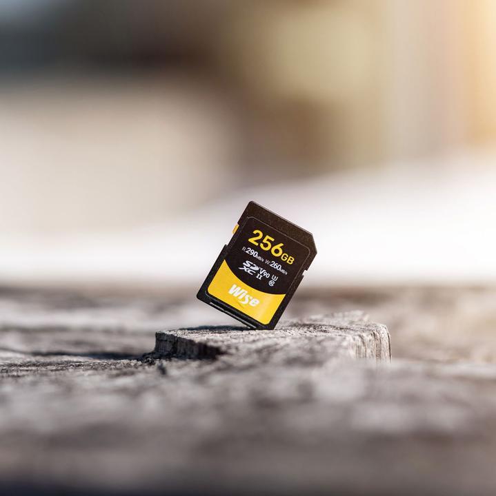 Actual product image Wise SDXC UHS-II V90 256GB (256 GB, SDXC, U3, UHS-II)