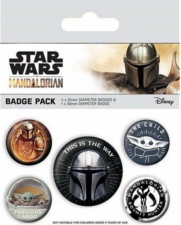 Actual product image Star Wars Pin Set This Is The Way 5Pack Plastic