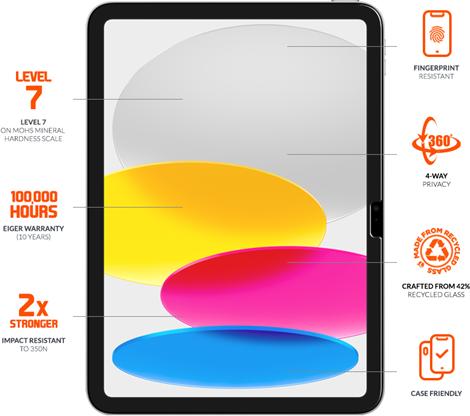 Immagine prodotto Eiger Mountain Black Privacy 360 (1 pz., iPad 10.9 (2022), iPad 2025 (11a generazione))