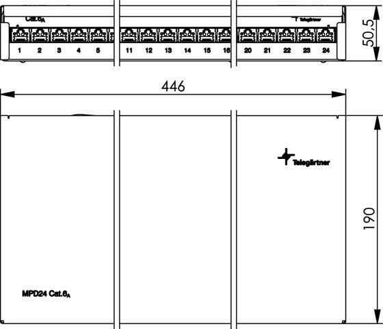 Produktbild Telegärtner MPD24 Patch-Box