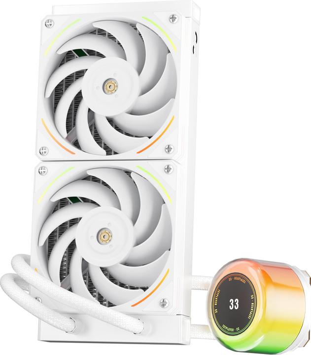 Actual product image 1stplayer Kit Watercooling AIO CC RGB - 240mm (Blanc)