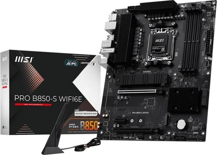 Actual product image MSI Pro B850-S Wifi6E (B850,AM5,ATX,DDR5) (AM5, AMD B850, ATX)