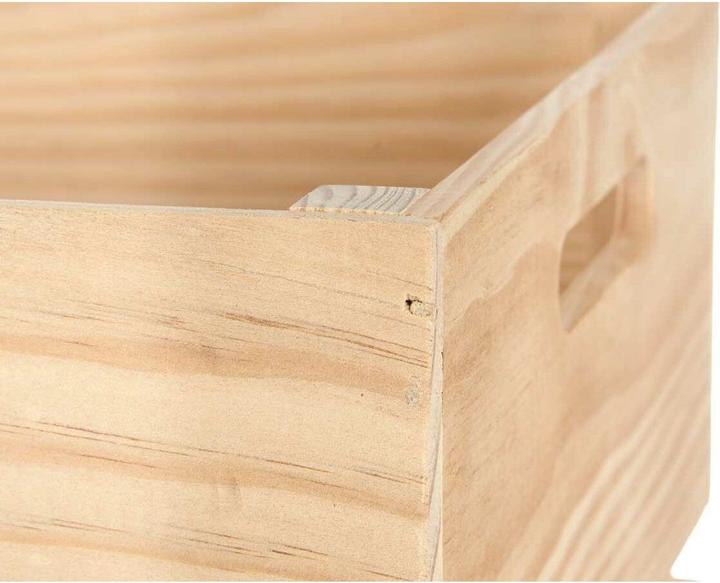 Actual product image Giftdecor open wooden box 30 x 30 cm (30 x 30 x 30 cm, 27 l)