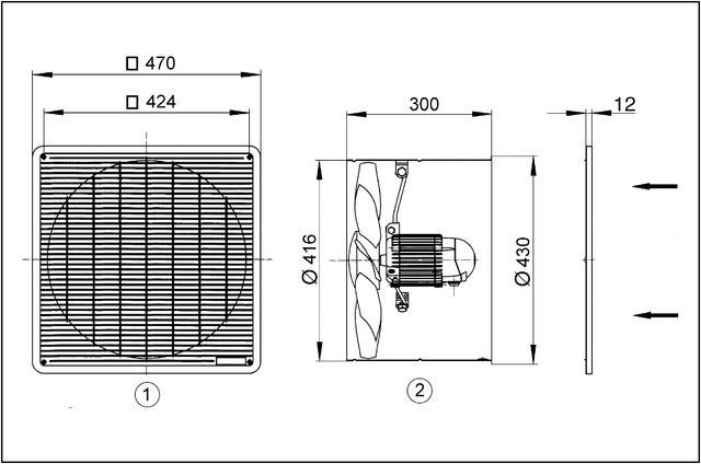 Produktbild Maico MAI EZF 40/6 B Wandeinbau-Ventilator