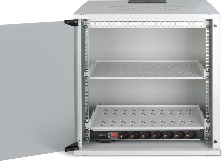 Produktbild Digitus 19" Netzwerk-Set, 12HE Wandgehäuse und Zubehör, gr SOHO PRO Version (12 HE, 19 Zoll Rack)