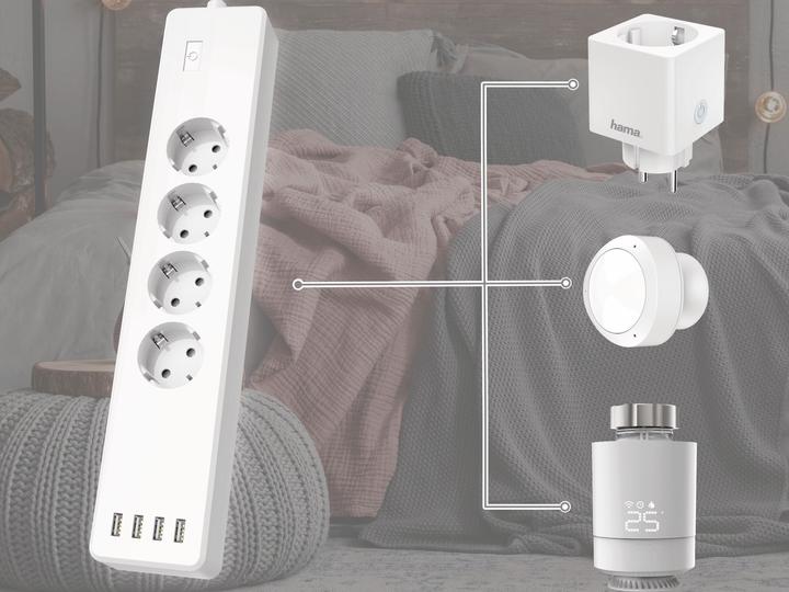 Produktbild Hama WLAN Socket Strip (4 x, 1 m)