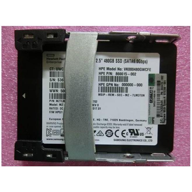 HPE SSD 480GB 6G SFF SATA RI PLP (480 GB), SSD