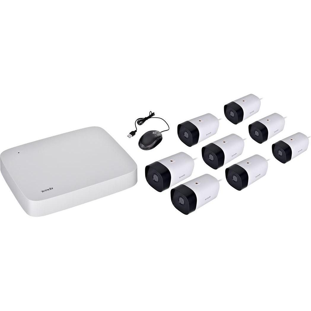 Tenda Zestawy Do Monitoringu 8-Kamer K8p-4tr (2560 x 1440 Pixels), Netzwerkkamera, Weiss